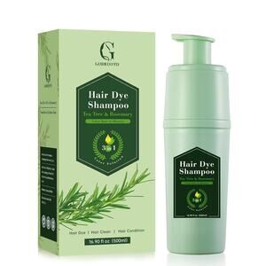 Brown Hair Dye Shampoo, Instant Hair Color Shampoo, Covers Gray in Minutes